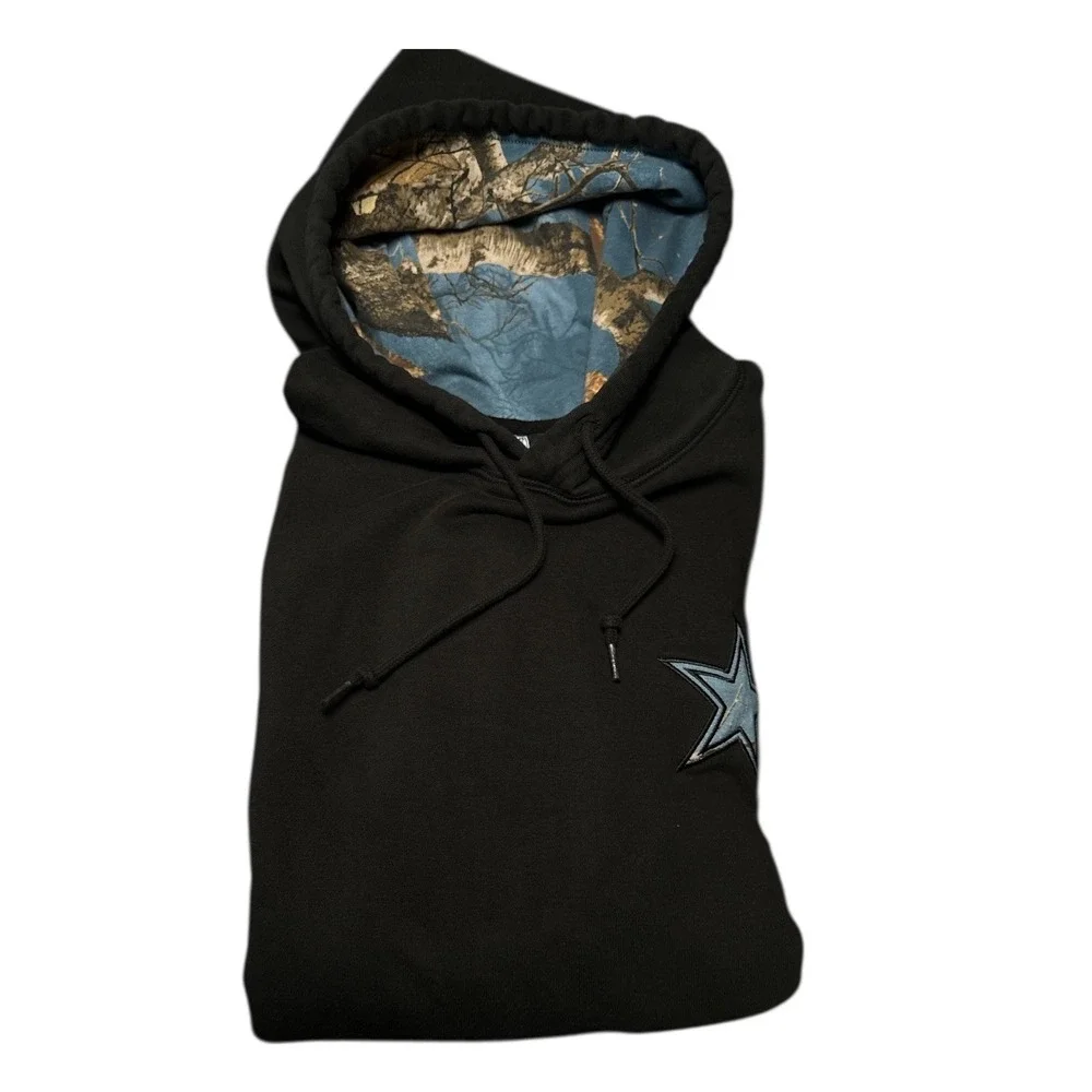 Dallas Cowboys NFL Hoodie Mens XXL Camo Hood Team Apparel Football‎ Sweatshirt - Picture 3 of 11